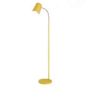 PASTEL Floor Lamp ES Matte Yellow Ellipse H1545mm Adjustable with Wave Edge