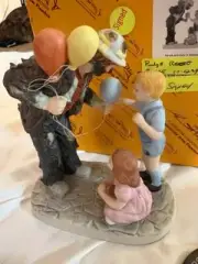 Emmett Kelly Jr. Miniature Figurine with Children and Balloons