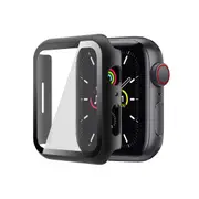 ZUSLAB for Apple Watch Ultra 2 (2023) 49mm Hard Case with Tempered Glass Screen Protector Ultra 2 Thin Anti Fall Tough Protective Cover - Black