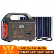500W Power Station Power Generator 110V220V LED Light Emergency Solar Power Bank