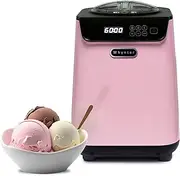 Whynter Ice Cream Maker Machine Automatic 1.28 Qt Upright with Built-in Compressor, LCD Digital Display & Timer, No Pre-Freezing, ICM-128BPS, Black/Pink
