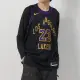 【NIKE 耐吉】LeBron James 男款 黑紫色 洛杉磯 湖人隊 詹皇 無袖 籃球 背心 DX8506012