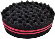 Wave Barber Hair Brush Curl Brush Sponge Twist Curl Coil Magic Tool for Dreads Afro Locs Black Red
