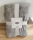 Ugg Novah QUEEN Bed Blanket Light Gray Seal 92" x 96" New With Tags
