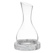 Davis & Waddell Wine Decanter 1L Nuvolo Marble Base Scotch Whiskey Liquor Carafe