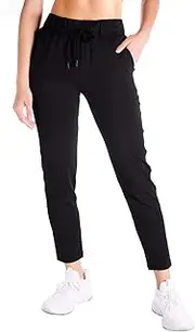 [Yogipace] Petite/Regular/Tall Women's 7/8 On The Fly Pants Lightweight Casual Joggers Lounge Pants for Travel Commute Yoga