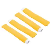 4Pcs Nylon Badminton Racket Racquet Towel Grip Anti-Skid Sweatband, Yellow