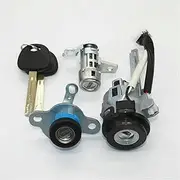 PEIKEDA Fit for Hyundai Verna Car Lock Cylinder Full Set Ignition Lock Door and Trunk Locks Cylinder with Inner Groove Key