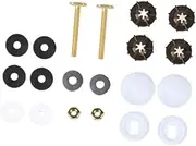 XLWLLNJ Toilet Bowl to Floor Bolts Replacement with Screws, Nuts, Washers Professional DIY Upgrade Universal Toilet Floor Bolts Set, B Set