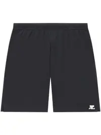 在飛比找Farfetch優惠-logo-embroidered casual shorts