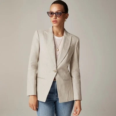 J.Crew Alexandra blazer in stretch linen blend