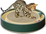 Round Scratching Pad, Portable Cat Ball Track, Interactive Cat Scratcher Toy, Cat Scratching Board with Balls, Suitable for Indoor Outdoor Kitten Mental Physical Exercise ﻿