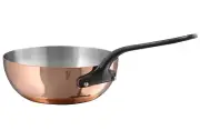 Mauviel M'Heritage M150CI Polished Copper & Stainless Steel Saute Pan,2.1-qt