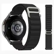 Black Alpine Loop Samsung Galaxy Watch 7 6 5 4 Classic 44 47 40mm Strap Band Bands