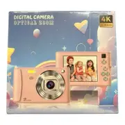 Pink Digital Camera 4K Optical Zoom Ultra HD. New. Sealed. 64GB
