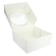 White Cake Box With Window 22.5cm