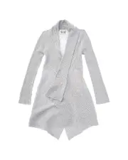 Autumn Cashmere Rib Drape Cardigan