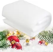 Large Artificial Snow Roll - 2.6 x 7.8 FT Christmas Snow Blanket Roll, Christmas Snow Party Table Runner, White Photo Backdrop, Fake Snow Decoration, Faux Snow, Fake Snow Blanket Cover, 80x240CM