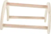 FONDOTIN Bird Perch Chick Stand for Chicken Training Roosting Perch with Built Mirror Safe Chew for Hens Parrots for Farm Play and Entertainment