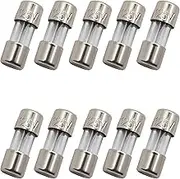 SIXQJZML 10 Pack F2.5AL Fast-Blow Mini Fuse 2.5A 2.5amp 125V Glass Fuses 0.14 x 0.39 inch / 3.6 x 10 mm (125Volt) (F2.5A)
