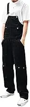 Dcincell Men's Bib Overalls Loose Fit Coveralls Fashion Workwear Casual Baggy Jumpsuit with Big Cargo Pockets