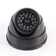 Security CCTV Dome Camera Home w 30-LED IR Red Flashing Light Dummy Fake Camera