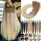 Tape In Remy Human Hair Extensions FULL HEAD Adhesive Skin Weft Highlight Ombre