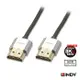 LINDY 林帝 鉻系列HDMI 2.0 4K極細影音傳輸線 2M (41672)