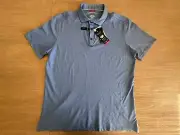 Stone Rose Men’s Polo Knit Dry Touch Blue Size M BNWT