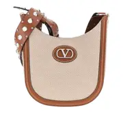 [VALENTINO GARAVANI] VALENTINO GARAVANI 'VLogo Signature' canvas shoulder bag Woman One Size One Size Brown