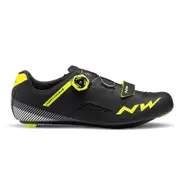 Northwave Core Plus Shoes Black/Yellow Fluro