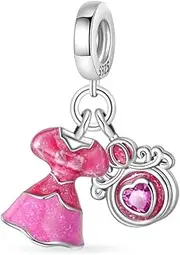 [LIGHTDOG] 925 Silver Bracelet Charms Leisure Charms and European Bracelets Compatible with Pandora Women's Charm Bracelets