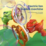 Electric Children's Fan Dinosaur Bubble Machine For Kids Bubble Blowing Bubble