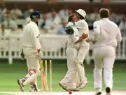 Benson and Hedges Super Cup Final 1999 Jack Russell celebrate- Cricket Photo 1