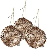 JOINPAYA 3pcs Outdoor Bird Feeder Stylish Hummingbird Nesting Material for Easy Installation for Attracting Wild Birds to Your Garden Balcony Durable and Reliable Design