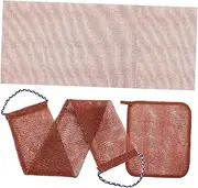 Yardenfun 1 Set African Net Body Scrub Exfoliating Wash Cloth Exfoliation Luxurious Lathering Easy Handling for Shower and Bathing Routine for Skin Care and Cleansing