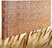 Natural Reed Fence Roll, Decorative Fence, Shade Bamboo Roller Shade, Balcony/Patio Privacy Fence, Hand Woven, Suitable for Many Scenes, Easy Installation(1.7 * 9m(5.6 * 29.5ft))