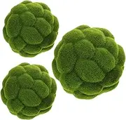 Sosoport 3pcs Artificial Balls Realistic Decorative Greenery for Hanging Flower Balls for Window Displays Ceiling Mall Landscape Decoration