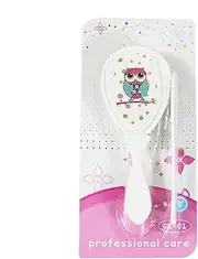 Baby Comb and Brush Set | Soft Bristle Baby Hairbrush Grooming Cradle Cap Hair Brush | Safety Scalp Care Massage Kids Products for Toddler
