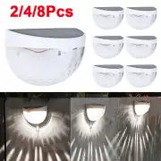Waterproof 6 LED Solar Light Outdoor Wall Lamps Energy Garden Fence Path Lamps