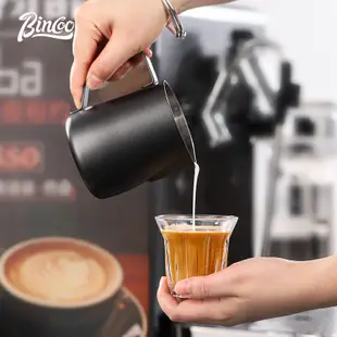 BINCOO 咖啡拉花缸 尖嘴拉花杯 不銹鋼專業打奶缸奶泡杯 拉花神器 咖啡器具 350ML/600ML