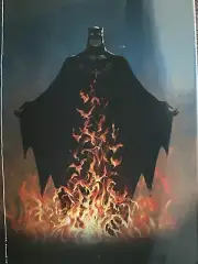 BAT FLAMES ON BOLINE 2.0 Batman x Welcome Skateboards 9.5 egg-shape