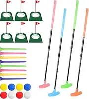 Oshhni Retractable Golf Putter Two Ways Lightweight Left and Right Hand Training Golf Club Adjustable Golf Club for Travel Backyard