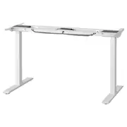 RODULF underframe sit/stand f table top, electric/white, 140x80 cm