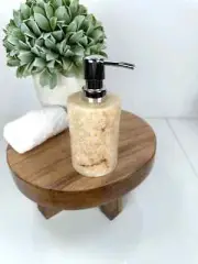 UNIQUE MARBLE DISPENSER, Stone Soap Dispenser, Liquid Pump, Marble Refillable
