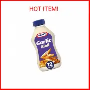 Kraft Mayo Garlic Aioli (12 oz Bottle) (Packaging may vary)