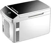 Fridge- Car Refrigerator Compressor Freezer Cooler Box Digital Display Temperature Control Car/Truck Home Dual-Use 12V 24V 220V Mini White