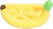 PENIKOKO 1 Set Adorable Pet Nest Warm Decorative Cartoon Dog Nest for Dogs Banana Heart Cozy and Secure Accessory for Pets Home Decoration