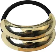 Girls Hair Ties - Pony Tails Hair Ties | Ponytail Hair Cuff, Ponytail Headband Metal Hair Tie, Double Arch Ponytail Hair Tie, Ponytail Hair Cuff, Hair Scrunchies For Birthdays Holidays Women Girl