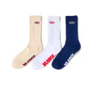 XLarge Patch Multi Coloured Socks 3-Pack